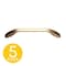 Sapphire Gamma Series 6-1/4 in. 160 mm Center-to-Center Modern Gold Cabinet Hardware Handle/Pull 5-Pack SP-3191-160-BRA-5 - alternate 1